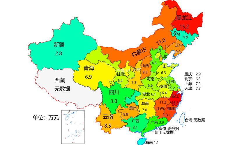 中国彩礼地图