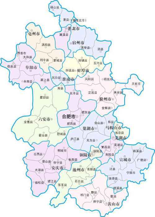 安徽省高清地图